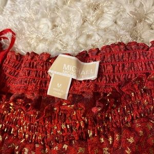 Michael kors off shoulder blouse size M